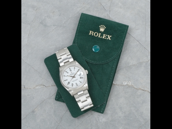 Ролекс (Rolex) Date 34 Bianco Oyster White Milk Roman Dial 15200